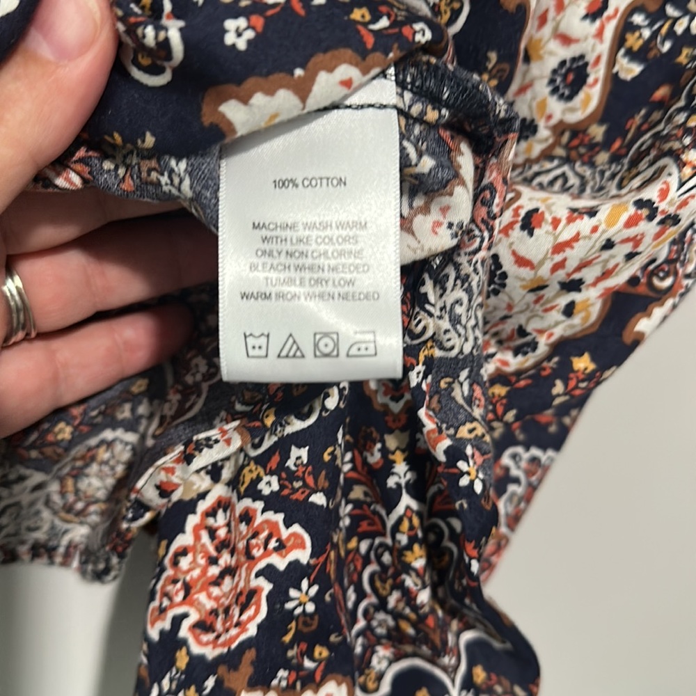 Foxcroft Wrinkle Free Patterned Button Down Shirt… - image 5